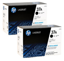 HP 37A Lot of 2 Black Toner Cartridge  CF237A Sealed Box  