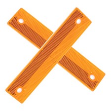 2 Pcs Reflective Road Marker Rectangular Guardrail Highway Sign Reflector