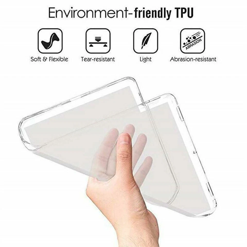 For iPad Pro 12.9 inch 2020 Shockproof Clear Soft TPU Protector Back Case Cover - Image 4 of 4