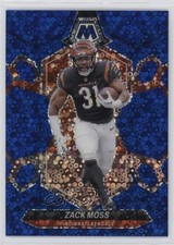 2024 Panini Mosaic No Huddle Blue Mosaic Prizm 27/75 Zack Moss #44 lz7