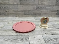 Fisher Price Fun with Food Birthday Create a Cake Pink Plate Bottom And Topper