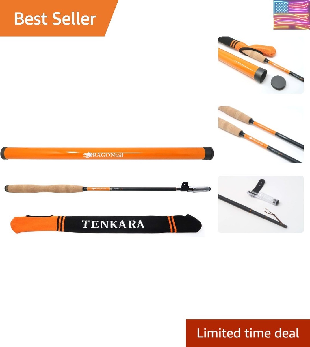 DRAGONtail MIZUCHI zx340 Zoom Small Stream 3 Length Tenkara Rod | eBay