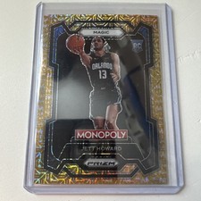 Jett Howard 2024 Panini Prizm Monopoly Gold Millionaire Shimmer Rookie Rc /500