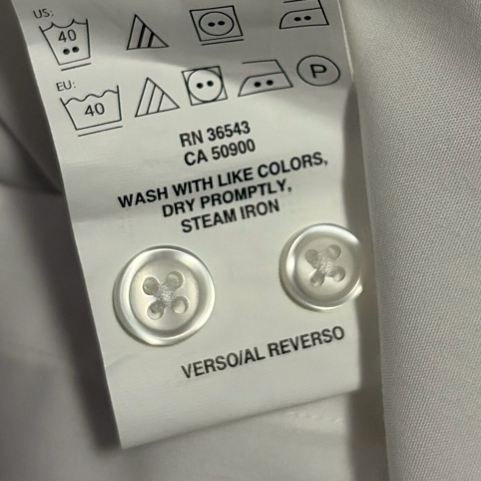 TOMMY HILFIGER NWT White Regular Fit Long Sleeve Button Down Shirt M 15.5 32/33 thumbnail 8