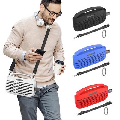 Silicone Protective Cover Case +Shoulder Strap for Bose SoundLink Flex 2 Speaker