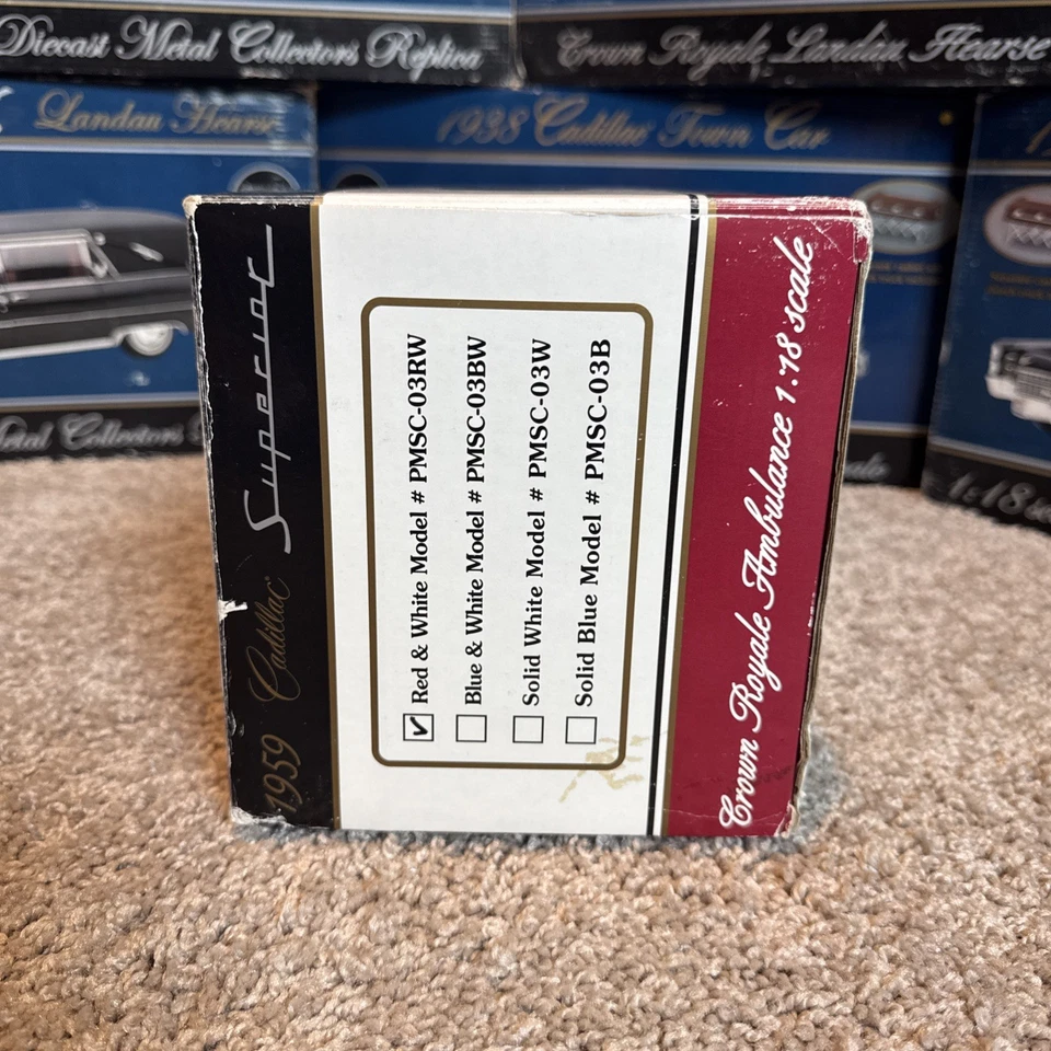 1959 Cadillac Superior Crown Royale Ambulance Sunset Coach Precision 1:18 - Image 2 of 4