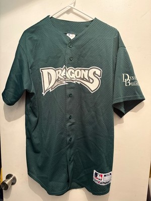 RARE Vintage Dayton Dragons Jersey Majestic USA Mesh Baseball Size L