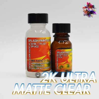 Splash Paints SP-UC2 2K Matte Clear w/Activator 30ml/1oz.