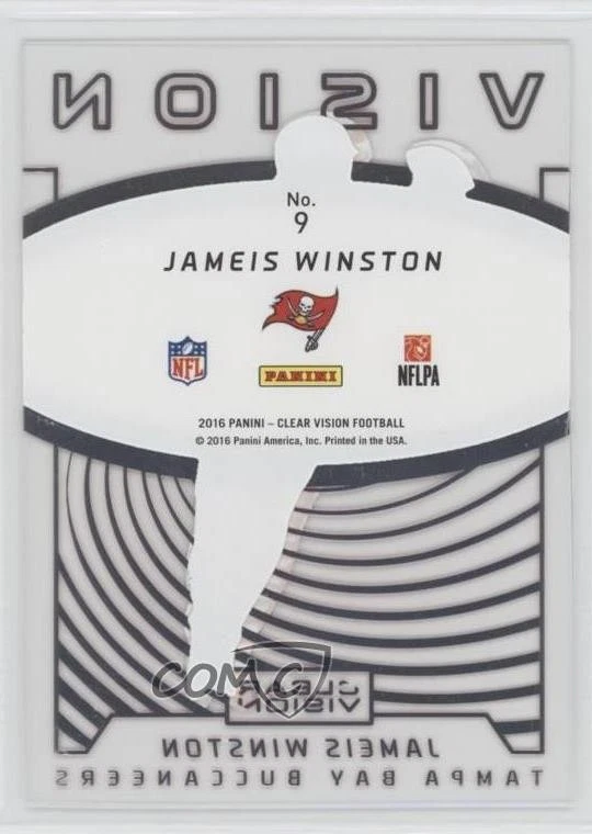 2016 Panini Clear Vision Vision Red /49 Jameis Winston #9 - Image 2 of 2