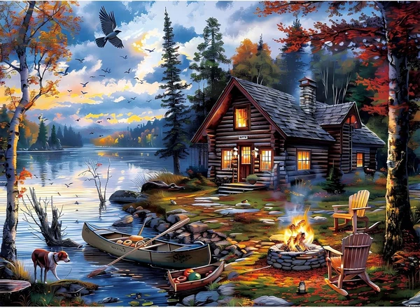 500 Piece Countryside Landscape Jigsaw Puzzle for Adults - Scenic View