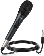Karaoke Microphone, Dynamic Vocal Microphone for Speaker, 6.35MM Wired Handheld
