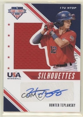 2020 USA Baseball Stars & Stripes 64/199 Hunter Teplanszky Teplansky Auto 0g4