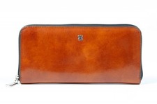 Bosca Old Leather Zip Around Wallet Amber Brown One Size U2