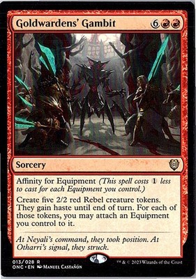 Goldwardens' Gambit Commander: Phyrexia: All Will Be One 13 Near Mint