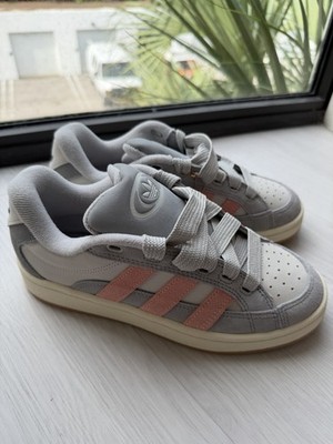 adidas Campus 00s Beta Low Top Lace Up Sneakers Gray Pink Style Code JH9780