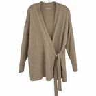 Outerknown Cardigan Wrap Knit M | Women's Beige Cashmere Wool