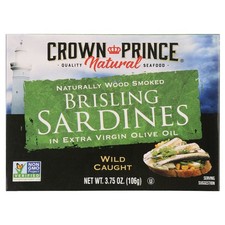 Crown Prince Brisling Sardines, In Olive Oil, 3.75 oz