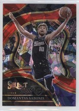 2023-24 Panini Select Courtside Red Cracked Ice Prizm Domantas Sabonis #225 0it8
