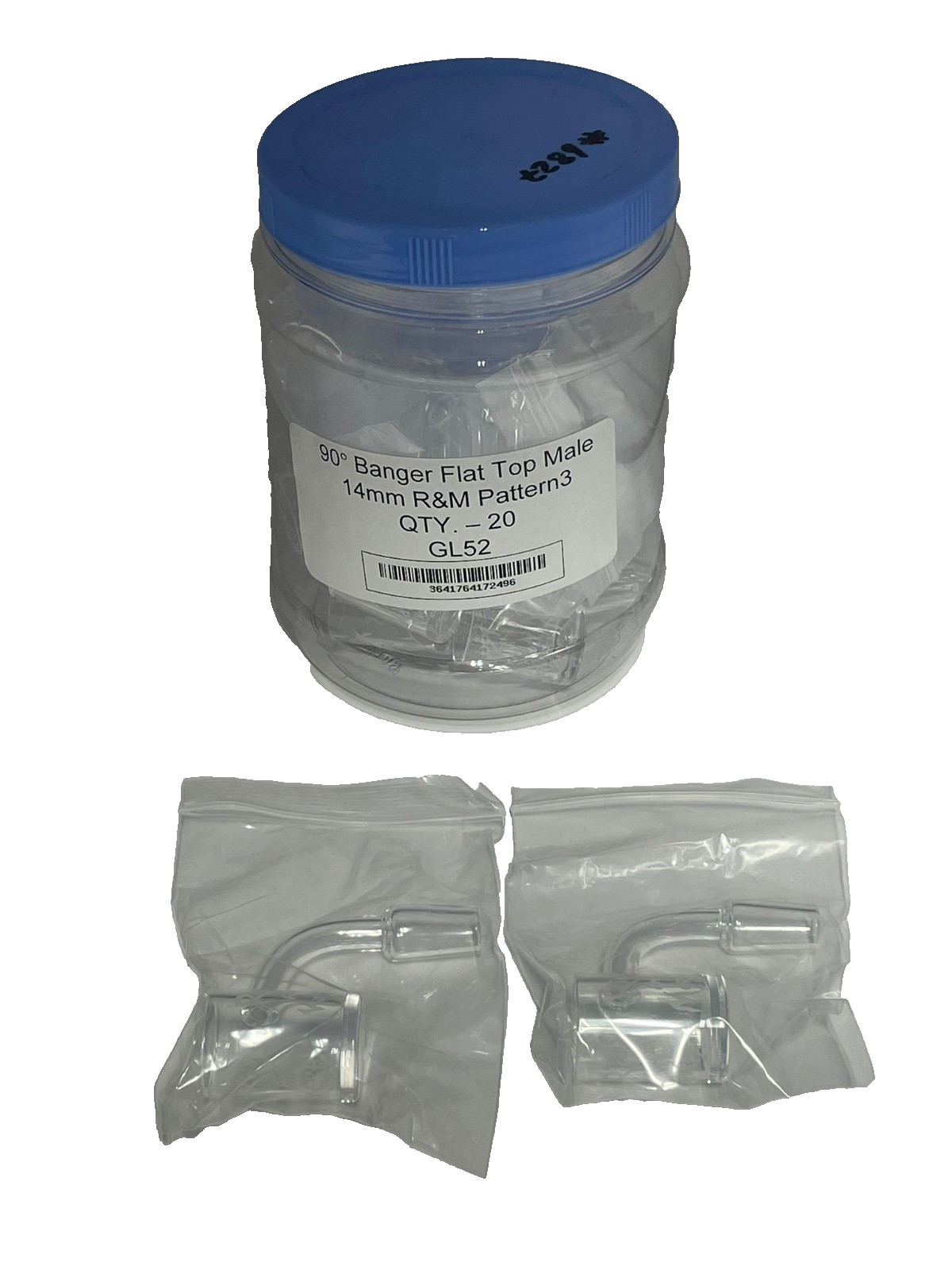 Banger Flat Top Male 14mm TOB RB 90° – 20CT Jar – Only $119.99 + FREE SHIPPING