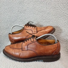 Allen Edmonds Walton Men 8.5 D Split Toe Derby Shoes Brown Rubber Sole Vibram