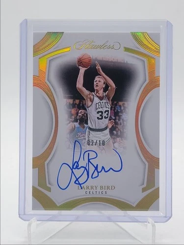 LARRY BIRD 2024-25 FLAWLESS FRAME SIGNATURES GOLD CELTICS AUTO /10 Q5692