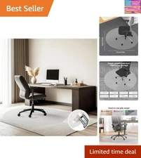 Transparent Heavy Duty Chair Mat 36''x36'' for Easy Movement on Carpeted Floors