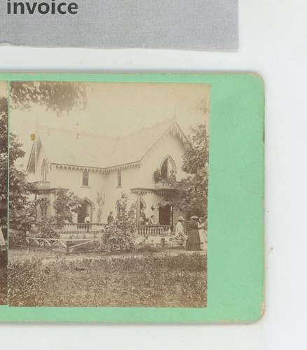 Wesleyan Camp Martas Vineyard MA Massachusetts Joseph Warren Stereoview c1870