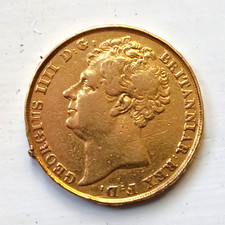 1823 George IV  Gold Double Sovereign. Previously mounted