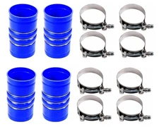 TORQUE 4PCS Silicone CAC Charge Air Cooler Hump Hose 3 1/2" x 6 3/8" with T-Bolt