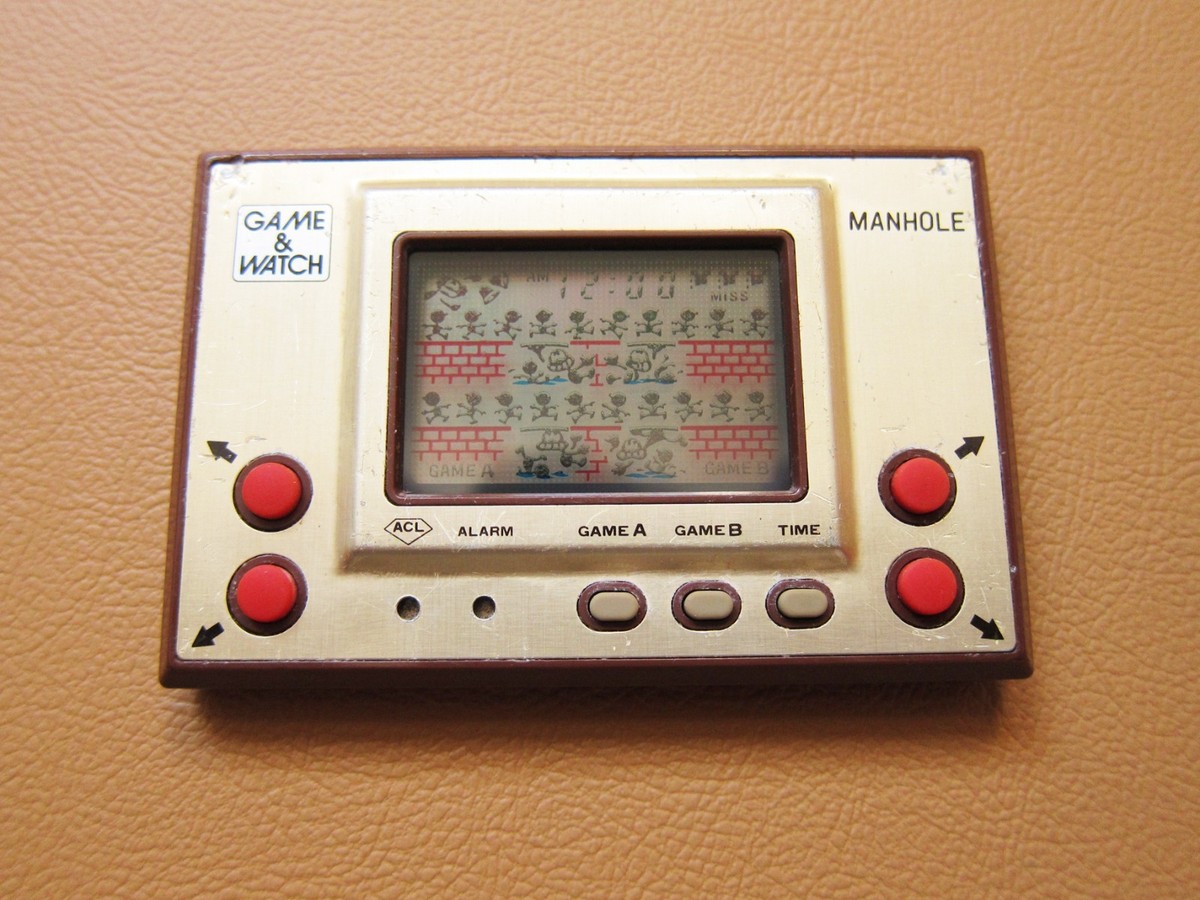 ニンテンドー　GAME&WATCH GOLD マンホール Game & Watch Manhole MH-06 Gold Series Portable Game Console