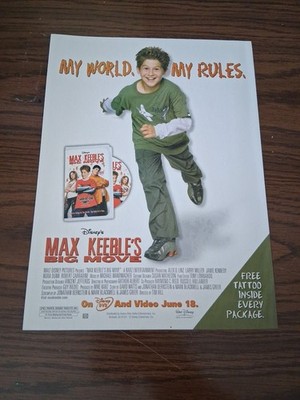 Max Keeble's Big Movie Vintage Promo Print Ad 2002 8x11