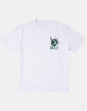 RVCA Men's S/S T-Shirt STATIC CHANNEL - WHT - Size XLarge - NWT LAST ONE