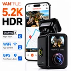 Vantrue E360 5.2K 360° Panoramic Dash Cam, 5GHz WiFi GPS HDR IR Night Vision