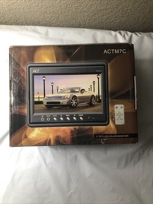 ACTM7C 7'' Widescreen TFT Monitor Headrest Screen ACT CD Display High Resolution