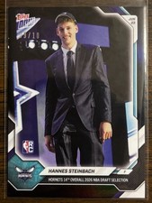 2025-26 Topps Now Nba #hste Hannes Steinbach Charlotte Hornets Rc Black 09/10