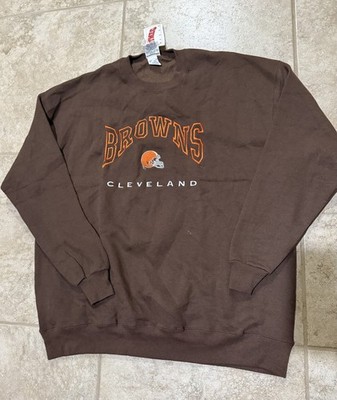 Vintage Cleveland Browns Crewneck Sweatshirt Deadstock Nutmeg Mills NFL NWT