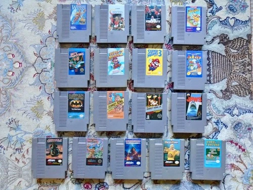 Lot #1 of 17 games NES Nintendo UNTESTED Contra Mike Tyson's Punch-Out DuckTales