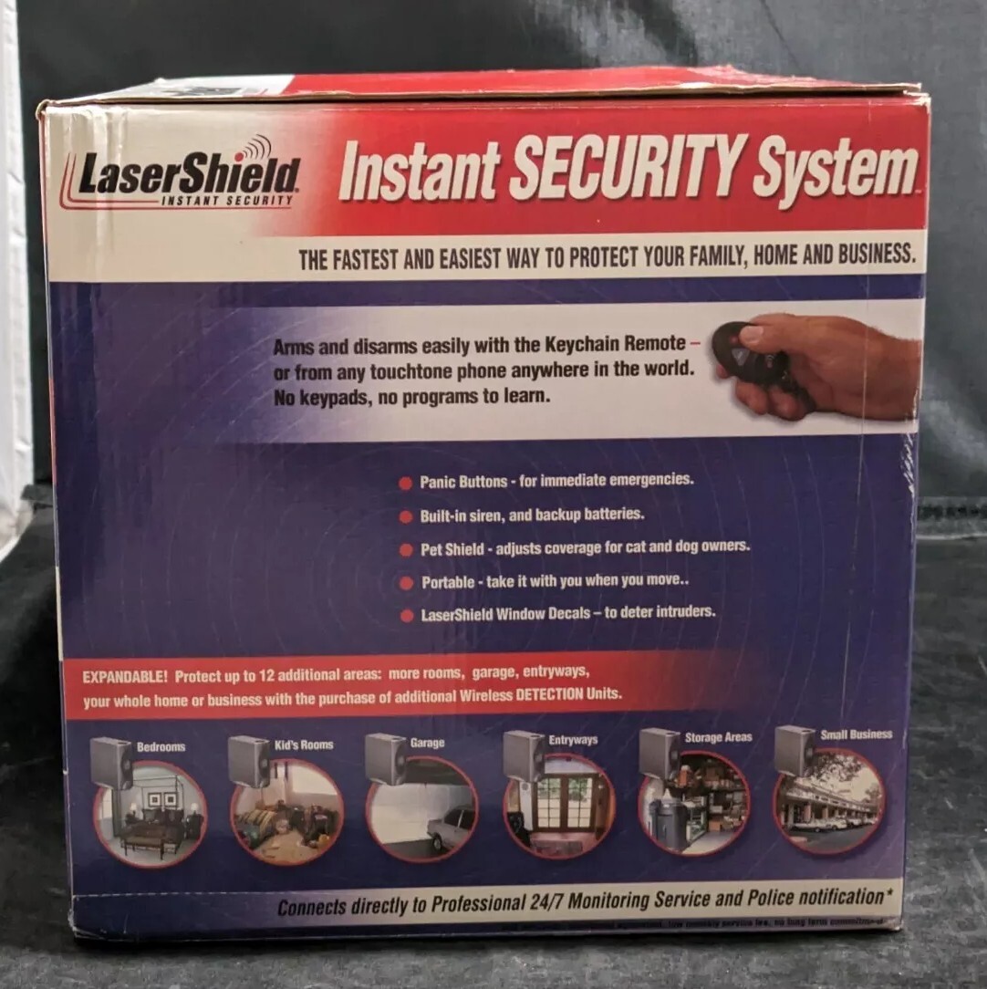 LaserShield Security System Plug N Go Keychains Pet Shield Decals Guide