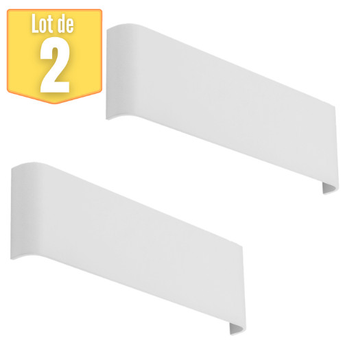 Applique LED 12W 810lm Braytron Avva1 luminaire mural blanc alu