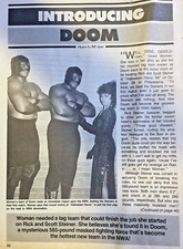 1991 Pro Wrestling Tag Team Doom Ron Simmons and Butch Reed