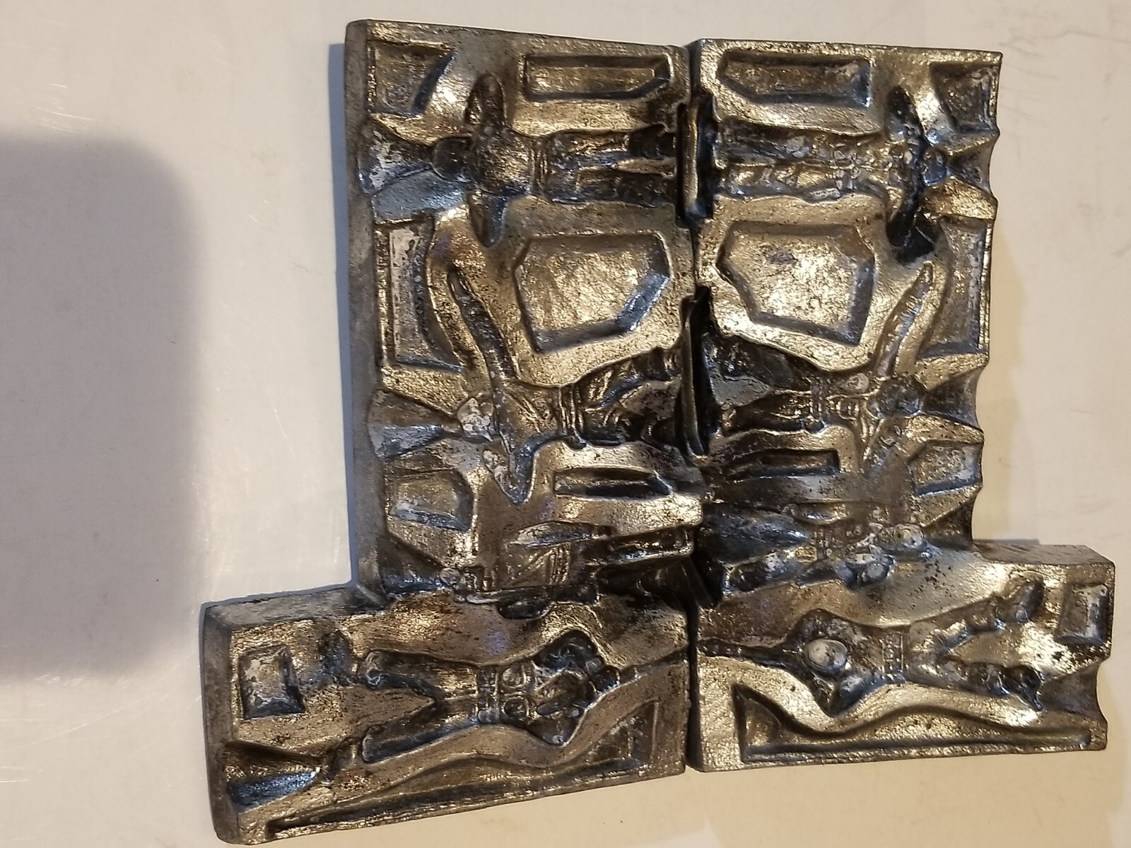 Vintage Lead Toy Soldier Metal Casting Mold Four Soldiers eBay