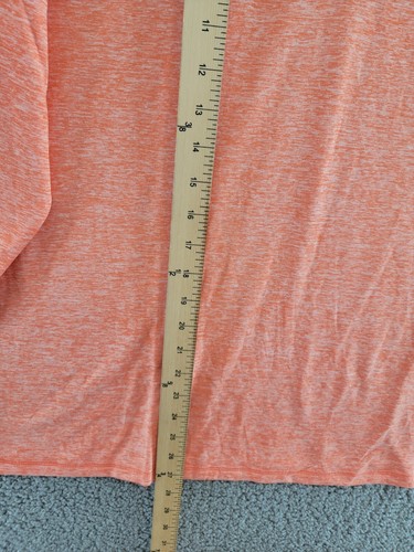 ID Ideology Essentials Quarter-Zip Top Women's XXL Resort Coral Heather Pullover - Picture 8 of 17