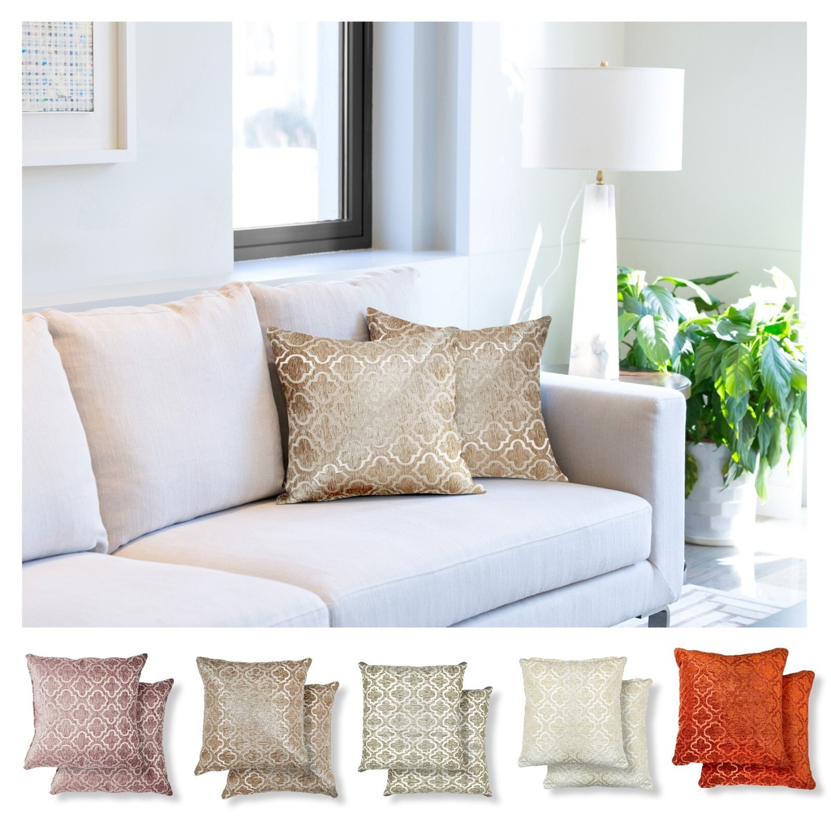 Cushion Covers Throw Chenille Geometric Sofa Pillow Cases 17
