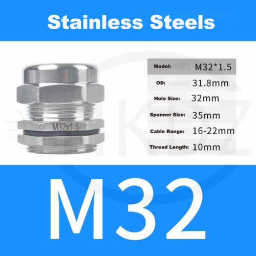 Kabelverschraubung PG7-PG63 Metrisch Metal Verschraubung M10-M100 Edelstahl IP68 - Bild 75 von 118