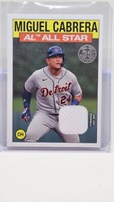 Miguel Cabrera 2021 Topps Series 2 1986 All-Star Relic Game-Used Detroit Tigers