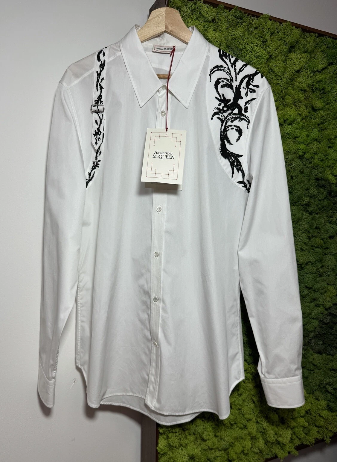 Alexander McQueen — Alexander McQueen Harness White Shirt Size 15+ S RRP £650 NEW Tags