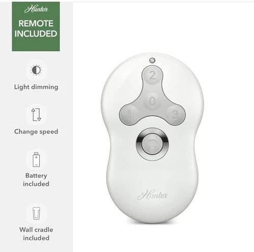 Hunter Fan Company 59248 Dempsey Indoor Low Profile Ceiling Fan With Remote - Picture 4 of 7