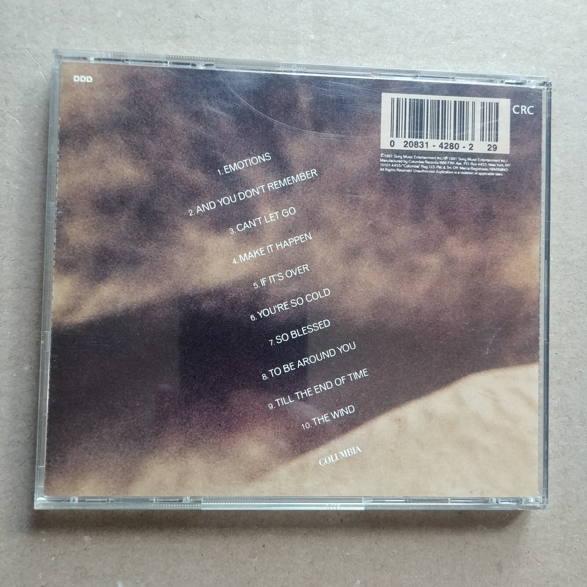 MARIAH CAREY Emotions CD POP VOCAL CRC Club Edition Columbia