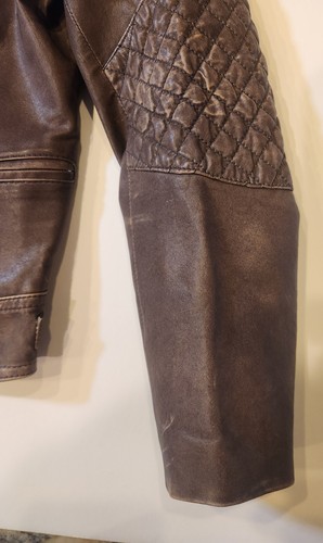 GUCCI ITALIAN LEATHER BIKER JACKET AUTHENTIC YOUTH SIZE 8 EXCELLENT! - Picture 10 of 24