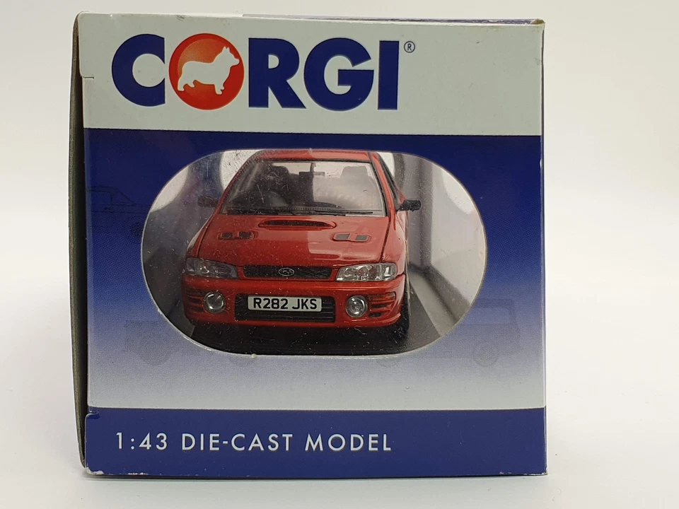 Subaru Impreza Turbo COrgi 1/43 Rosso - Immagine 3 di 3